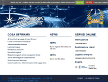 Tablet Screenshot of prismaspedizioni.com